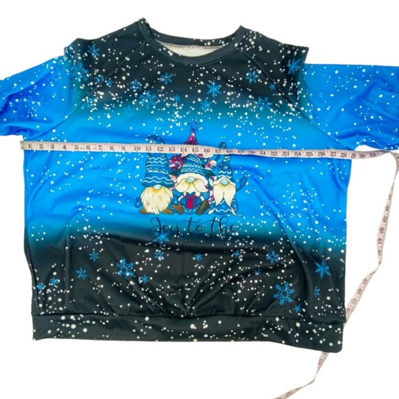 Gnome Print Cozy Christmas Sweatshirt Sz 4XL​ - Picture 7 of 10